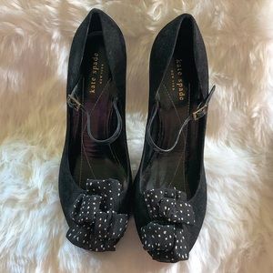 Kate Spade Black polka dot Mary Jane Pumps